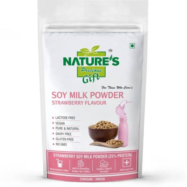 Nature's Precious Gift Soy - Strawberry Flavor [Vegan ,...