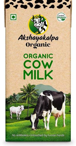 Akshayakalpa Organic Cow Milk UHT 1000ml