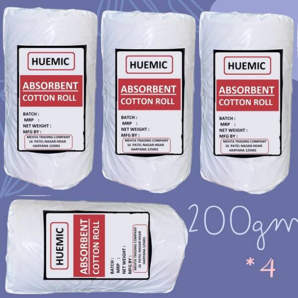 HUEMIC Cotton Roll For First Aid, Medical, Hospitals, B...