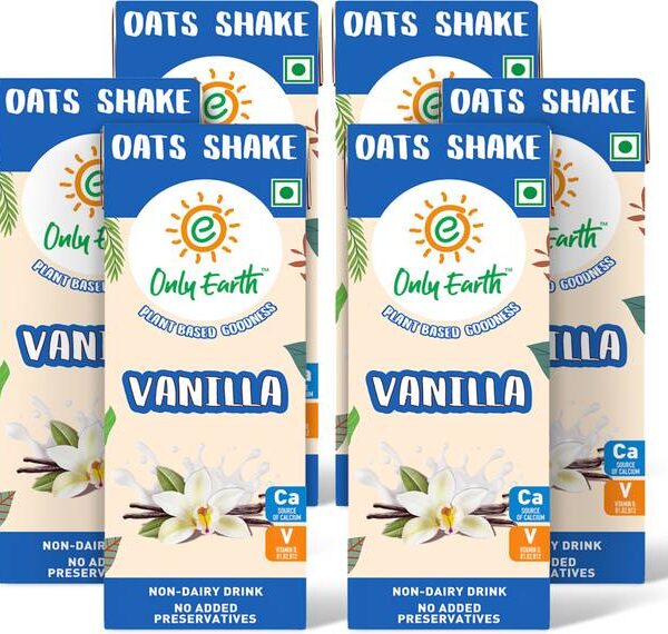 Only Earth Oats Shake Vanilla Plant Based Calcium, Vita...