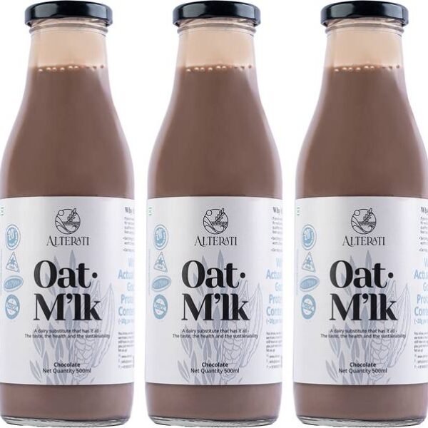 Alterati Chocolate Flavoured Oat Milk - Pack of 3 - 500...
