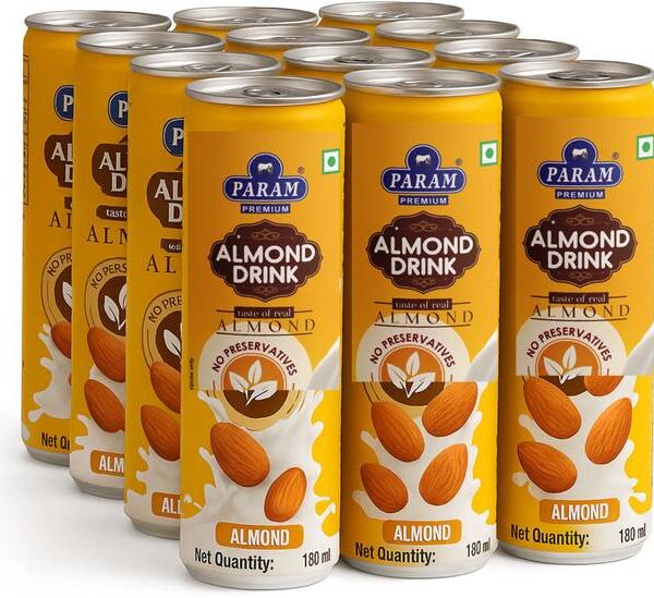 Param Almond Milk, Packed with Essential Nutrients & Vi...