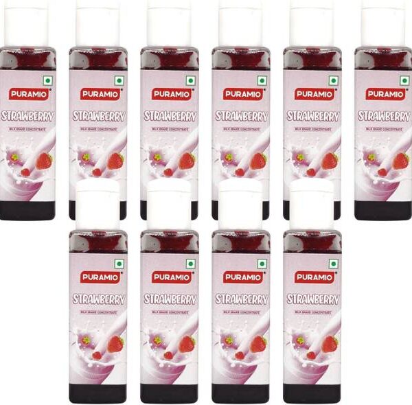 PURAMIO Milk Shake Mix | Concentrate- (Strawberry), 30m...