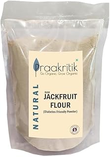 Praakritik Natural Jackfruit Flour 500g | Gluten-Free & Low Glycemic | Plant-Based, Unrefined, Chemical-Free Flour for Cooking & Baking