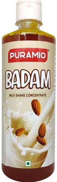 PURAMIO Milk Shake Mix | Concentrate- Badam, 500ml [For...