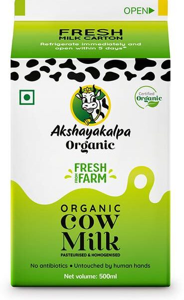 Akshayakalpa Organic Cow Milk Pasteurized & Homogenized