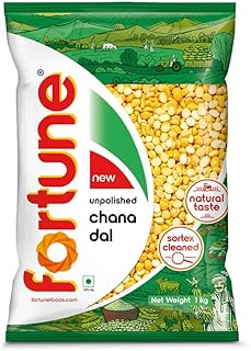 Fortune Chana dal, 1 kg, Unpolished and Sortex cleaned