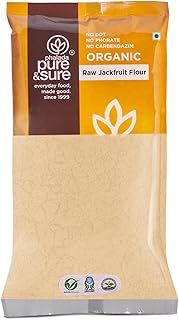 Pure & Sure Green/Raw Jackfruit Flour (Atta) 500G | 100% Naturally Processed Kathal Atta | Gluten Free | No Preservatives & No Trans Fats | Helps Control Blood Sugar levels