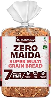 The Health Factory Zero Maida Bread - Super Multi Grain, 375 gm