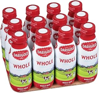 Darigold Shelf Stable Whole Milk with 12 Essential Nutrients, 15g Protein, rsBT Free - 14oz, 12 Pack (Whole)