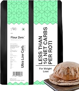 TWF Keto Flour | Ultra Low Carb ( <1g Net Carb per Roti) | 1 Kg | For Weight Loss | Clinically Certified Extremely Low Carb Flour | Wheat-Based (World’s first) | High Protein | Low Glycemic Index | Additive-Free | With Goodness of Nuts and Seeds | Nutrient Rich