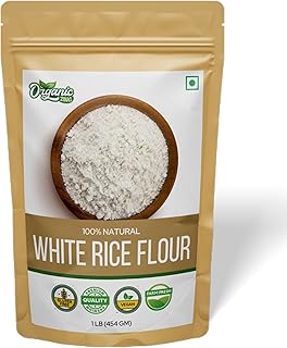 Organic Zing White Rice Flour | Gluten-free White Rice Flour | Preservative-free and Chemical-free | No Artificial Ingredients | Packed and Produced in India - 454 gm