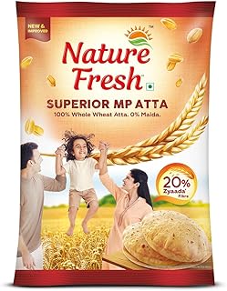 Nature Fresh Sampoorna Chakki Atta (Superior MP Atta), 10 kg