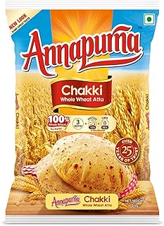 Annapurna Chakki 100% Whole Wheat Atta | No Maida 5.0 KG