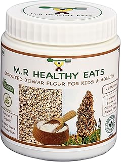 M.R Healthy Eats- Organic Sprouted Jowar Flour For Kids & Adults In Food-Grade Container 400 gms (+6 months)