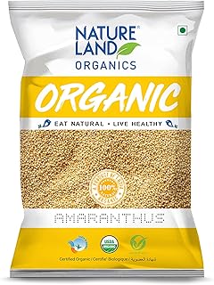 Natureland Organics Amaranth/Rajgira Sabut 500 Gm - Gluten Free