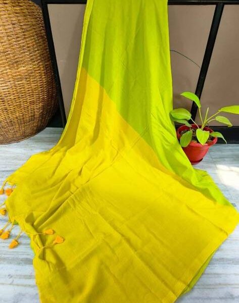 Unstitched Cotton Linen Kurta Fabric Printed