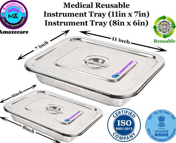 AMAZECARE Medical Reusable Instrument Tray Set Of 2 (11...