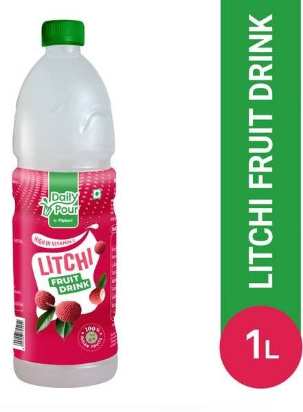 Daily Pour by Flipkart Litchi Fruit Drink, 100% Indian ...
