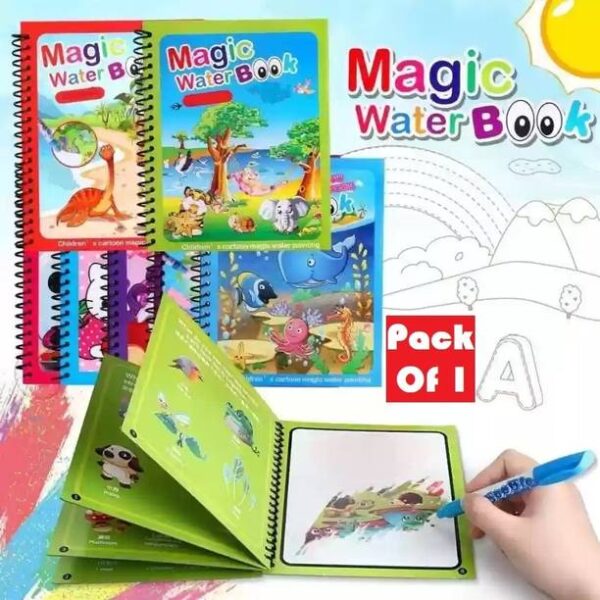 BGT Water Magic Drawing Book for Kids, Reusable, Random...