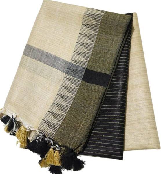 Unstitched Cotton Blend Salwar Suit Material Striped
